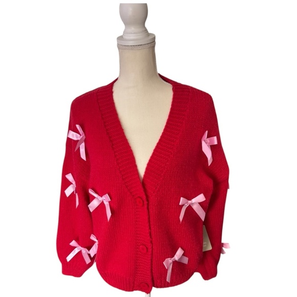 Luna Ivy Bow Sweater NWT - Picture 1 of 15